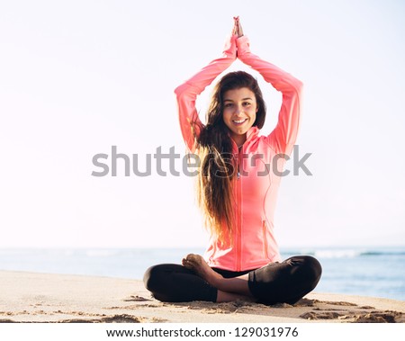 Morning Yoga Meditation by the Beach