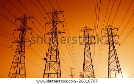 Power Lines, Power Transmission Towers