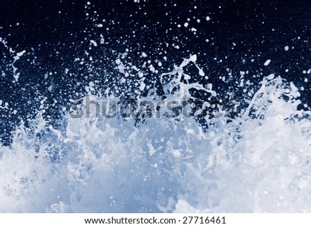 Splash of Foam and Water