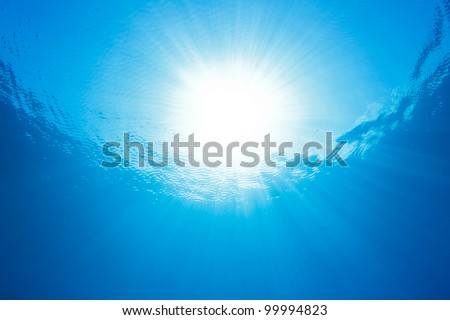 Under Water Light Rays