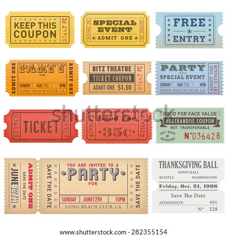 Stock show ticket coupons