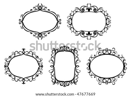 borders and frames. clip art orders and frames.