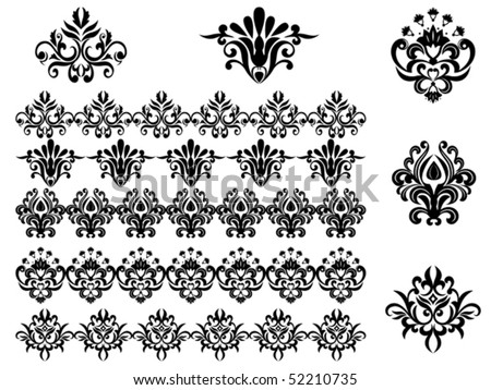 flower patterns and designs. flower patterns. stock vector