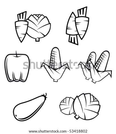 native american symbols. vegetable symbols - also