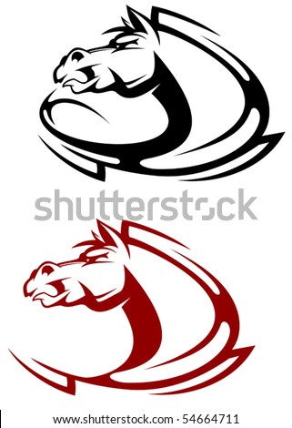 stock vector Horse tattoo symbol Jpeg version also available in gallery