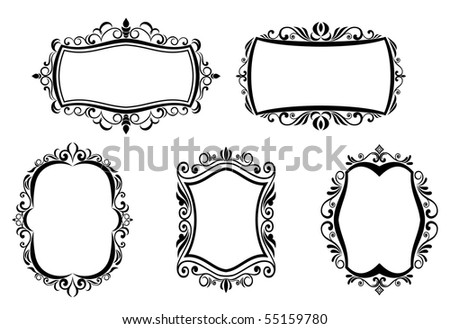Antique Vintage Frames. Vector Version Also Available In Gallery