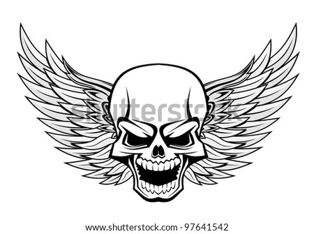 Skull with Wings Tattoo Designs