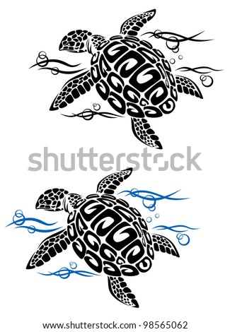 Cartoon Turtle Tattoos