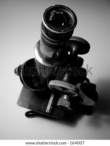 This is an image of microscope that is over 50 years old.