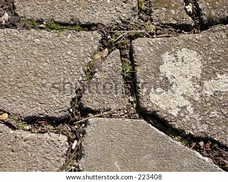 This is a set of concrete slabs on the ground.