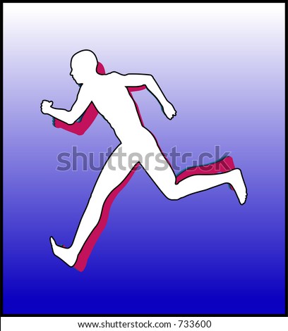 This is a simple running male outline.