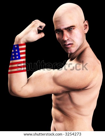  com/pic-3254273/stock-photo-a-man-with-the-american-flag-tattooed-on-his 