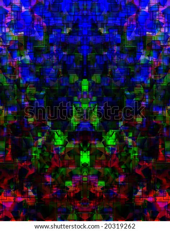 Abstract color and square shape background.