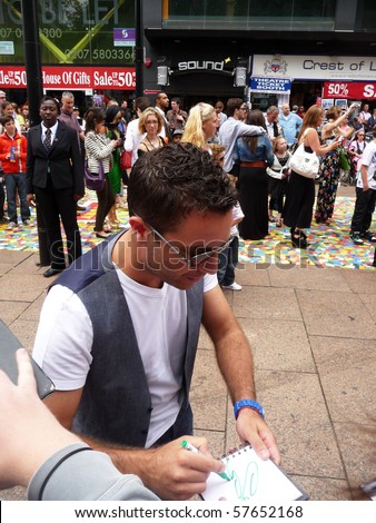 LONDON - JULY 18: Gino D Campo at Toy Story 3 Premiere July 18, 2010 in Leicester Square London, England.