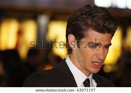 LONDON - OCT 11: Alex Garfield At The Never Let Me Go Premiere October 11, 2010 in Leicester Square London, England.