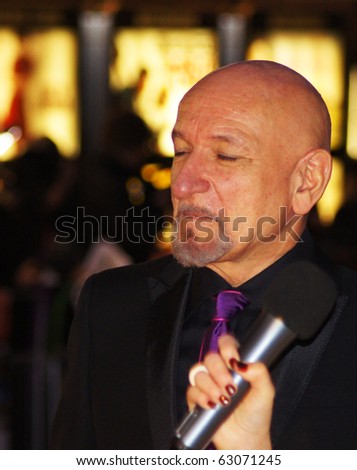 LONDON - OCT 11: Sir Ben Kingsley At The Never Let Me Go Premiere October 11, 2010 in Leicester Square London, England.