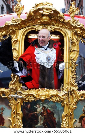 LONDON - NOVEMBER 13: The Lord Mayor Of London At The Lord Mayors Show November 13, 2010 Central London, England.