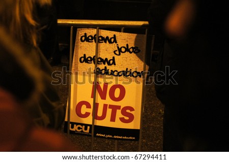 LONDON - December 9: Student Protests On The Streets Of London December 9, 2010 in Westminster London, England.