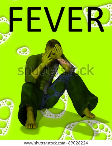 Man with a fever