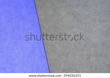 blue color paper on gray color paper texture