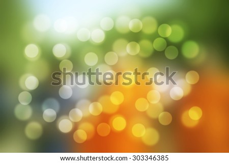 Green Yellow orange blurred background and Green abstract background.