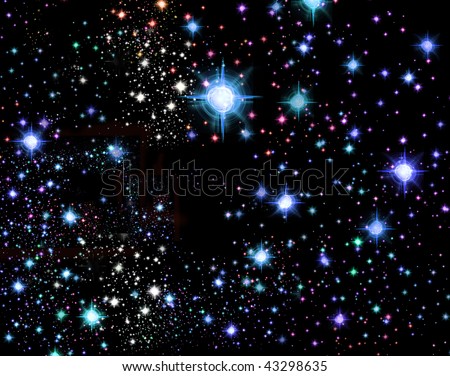 stock photo background with star sky