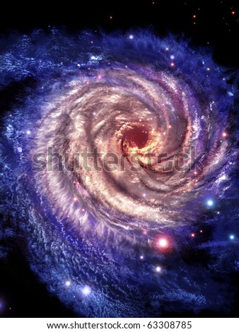 Look to the center galaxies, charming the spirals of stars.