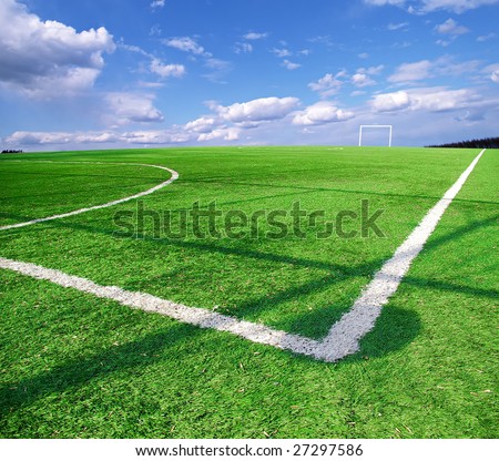 Blue Football Field