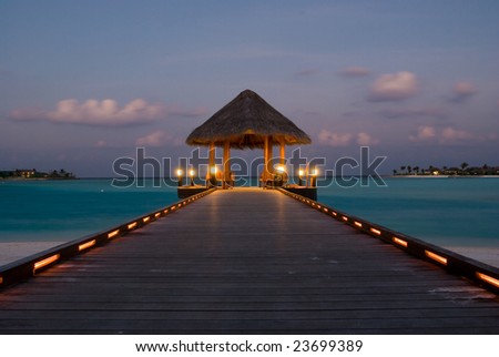 maldives jetty