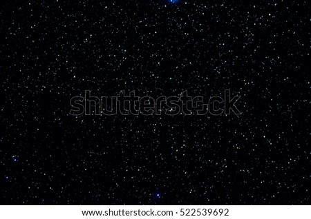 Shiny stars and galaxy space sky night background, Africa