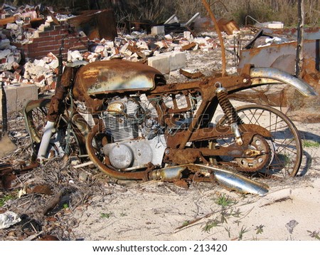 rusty motorcycle