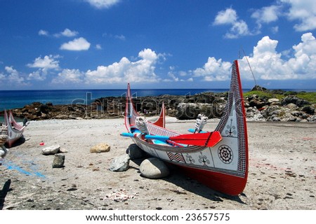 boat with tattoo. aborigine boat with tattoo. aborigine