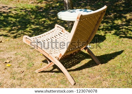 Lawn chair and table