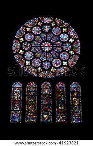 Chartres cathedral stained