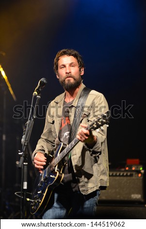 OTTAWA, CANADA - JUNE 21: Canadian rocker Sam Roberts and his band performs at the Dragon Boat Race festival June 21, 2013 in Ottawa, Ontario, Canada.