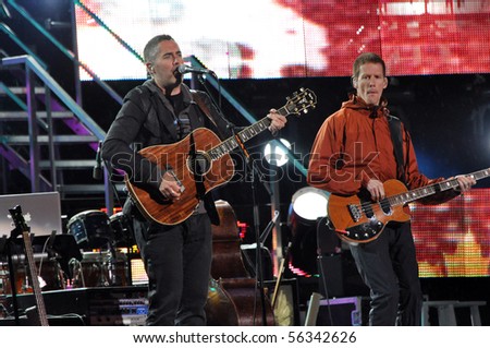 OTTAWA, CANADA -  JUNE 30:  The Barenaked Ladies rehearse for their Canada Day concert on Parliament Hill Ottawa, Ontario, June 30, 2010.