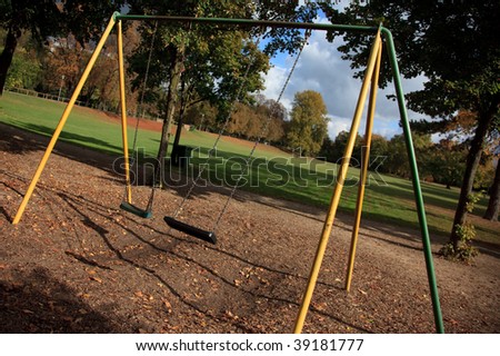 Empty school playground