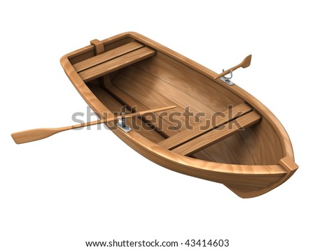 Old Wooden Boat Cartoon