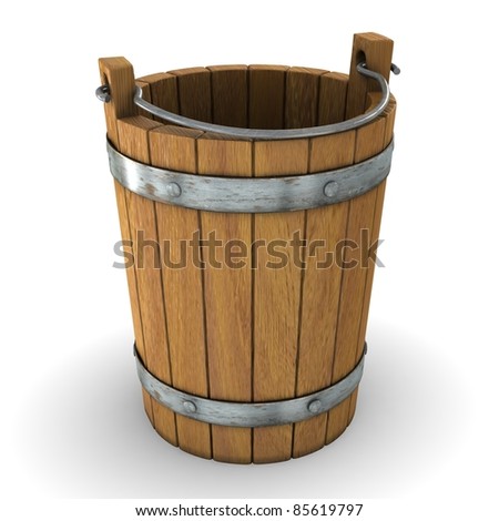 wooden pail