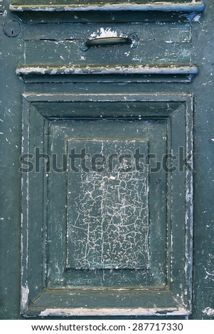 cracked paint wooden door, texture