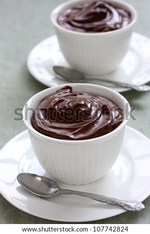 chocolate pudding, chocolate dessert