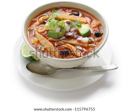 chicken tortilla soup, mexican cuisine
