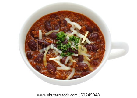 Chili beans with cheese