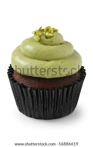 اروع تشكيلة لمحبي الكاب كيك Stock-photo-pistachio-cupcake-56886619