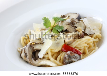Mushroom Pasta with Cream Sauce