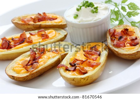 potato skins , casual dining appetizer