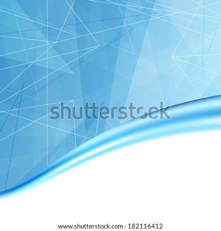 Modern blue folder cover background template. Vector illustration
