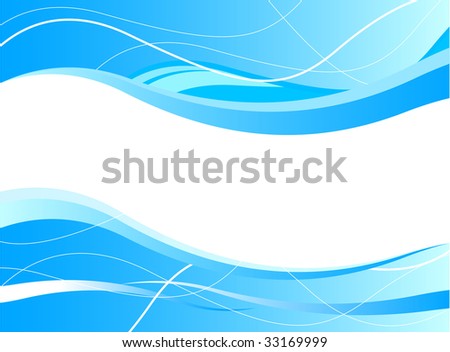 Clip Art Water. stock vector : Blue water