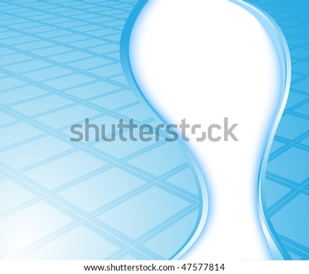 stock vector : Blue background - wave; clip-art. Save to a lightbox ▼