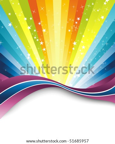 Black And White Rainbow Template. rainbow banner template.